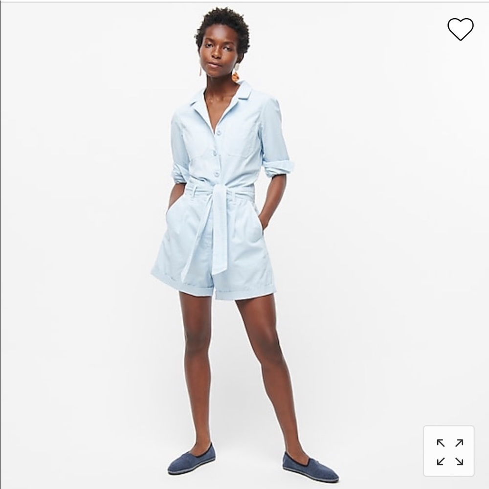 J Crew Foundry chino short coveralls